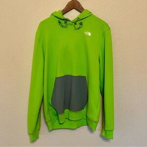 The North Face Tech Green with Gray Hoodie Men's Size Large